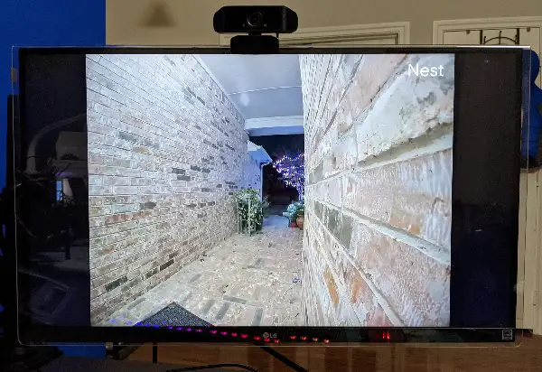 Nest cam cast to monitor
