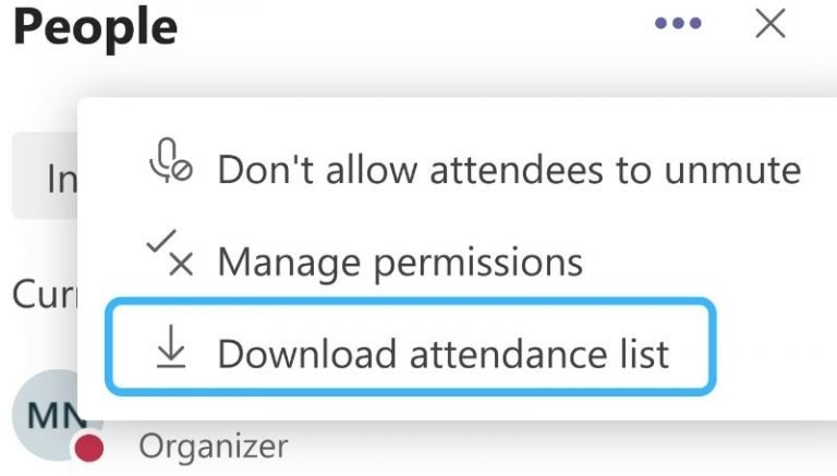 How to track the attendance of your participants in Microsoft Teams