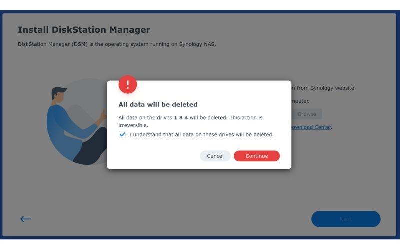 Synology All data will be deleted - Tech Guide Central