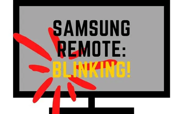 Samsung remote with red blinking light problems - TechGuideCentral.com